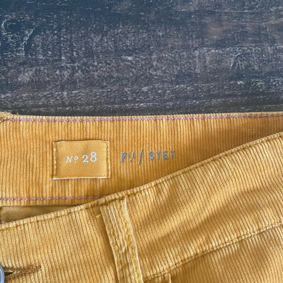 Anthropologie Pilcro & the Letterpress Stet Corduroy Pants Mustard Yellow Sz 28 - Picture 5 of 6